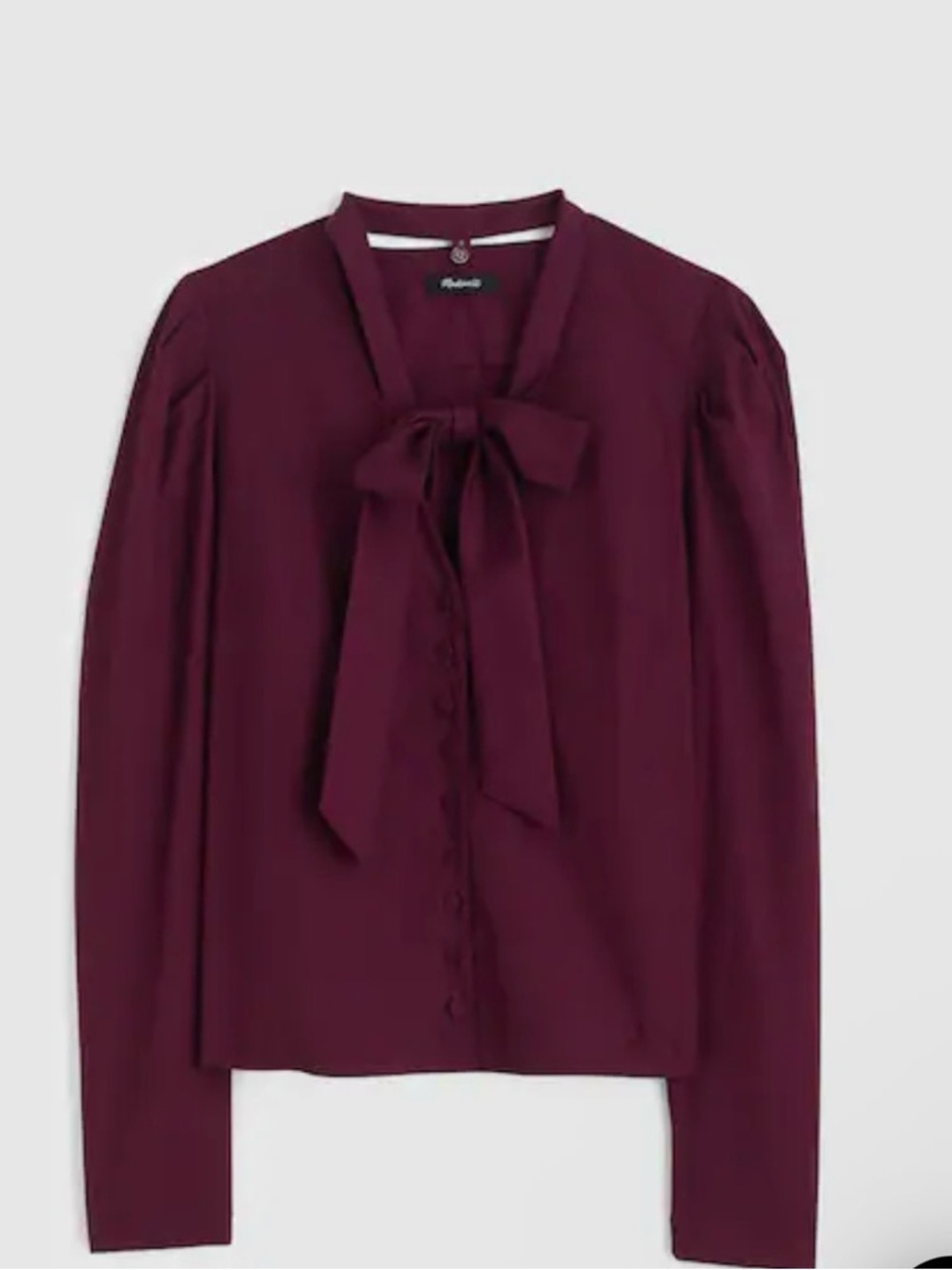 V-Neck Button-Front Top